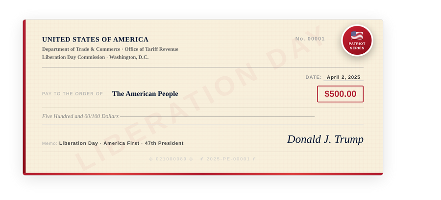 The Patriot Tariff Check